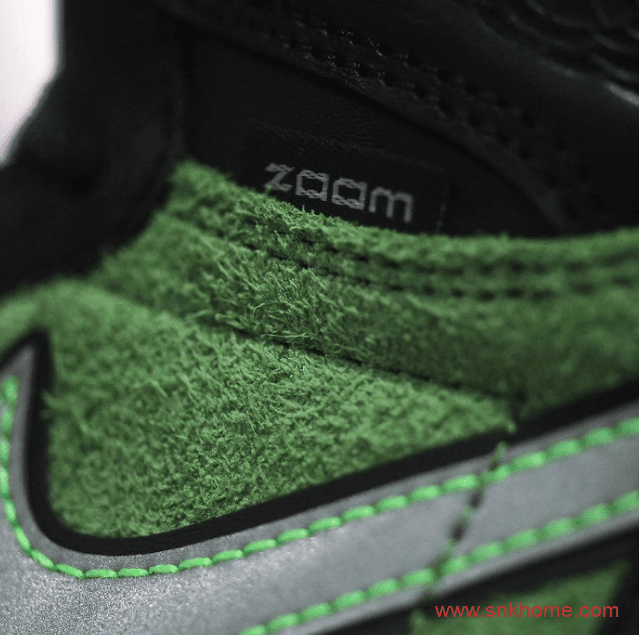 AJ1黑绿翻毛皮 AJ1Zoom Air Jordan 1 High Zoom “Rage Green” 即将发售 货号:CK6637-002