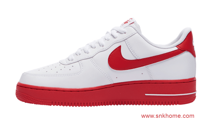 Nike Air Force 1 Low“ University Red” 耐克空军新白红官图发售价格 货号:CK7663-102