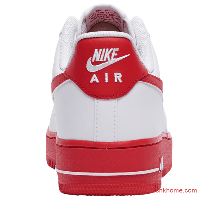 Nike Air Force 1 Low“ University Red” 耐克空军新白红官图发售价格 货号:CK7663-102