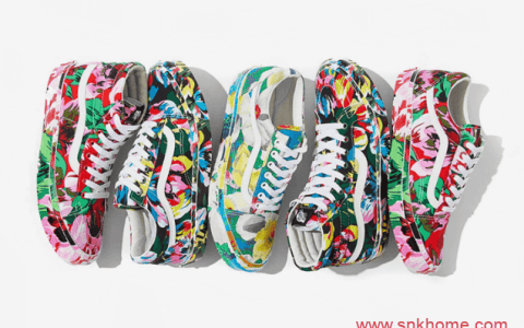 KENZO x Vans 联名 万斯花卉三个系列 高低帮都有 万斯Old Skool 万斯Sk8-Hi