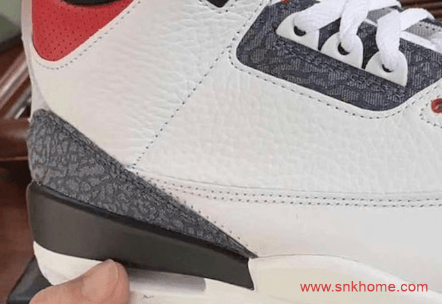 新火焰红Air Jordan 3 SE AJ3爆裂纹透明后跟实物图保管 不要太帅 货号:CZ6431-100