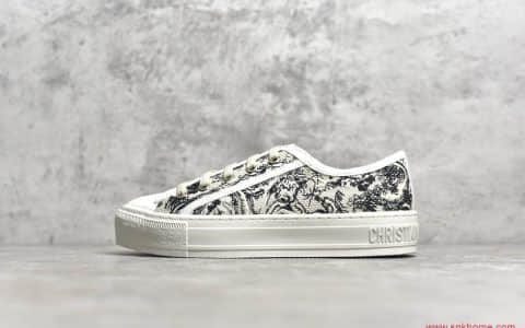 杨颖迪奥同款 Customizable ObliqueLow"Walk'n'Dior" 迪奥字母印花板鞋