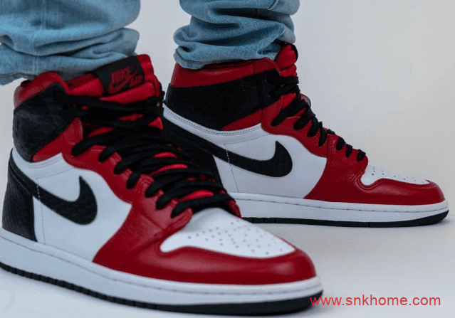 Air Jordan 1 WMNS “Satin Snake” AJ1黑红芝加哥丝绸蛇纹发售日期 货号:CD0461-601