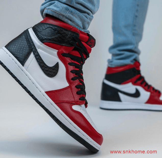 Air Jordan 1 WMNS “Satin Snake” AJ1黑红芝加哥丝绸蛇纹发售日期 货号:CD0461-601