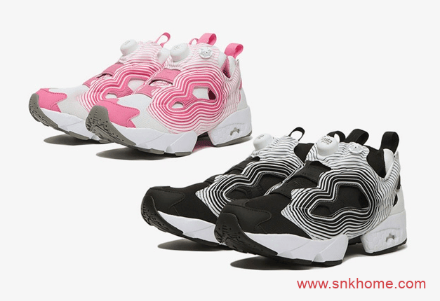 Reebok Instapump Fury “Ripple Pack” 锐步充气鞋水波纹黑色跟粉色两个配色即将发售 货号:FV4501 /FV4502