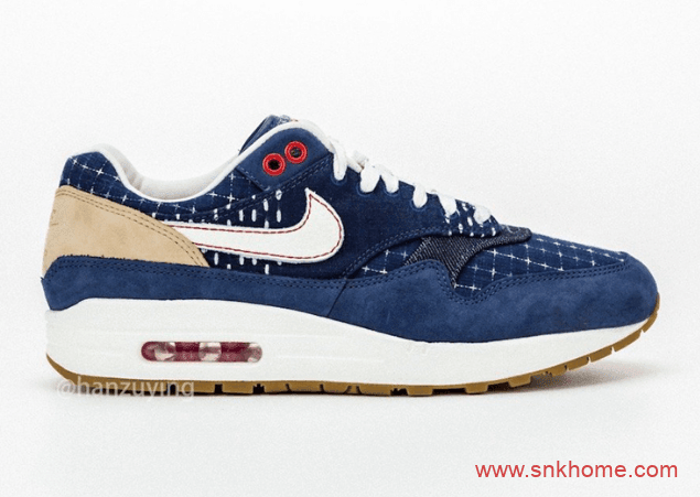 DENHAM x Nike Air Max 1 耐克经典MAX1气垫联名款发售日期 货号:CW7603-400