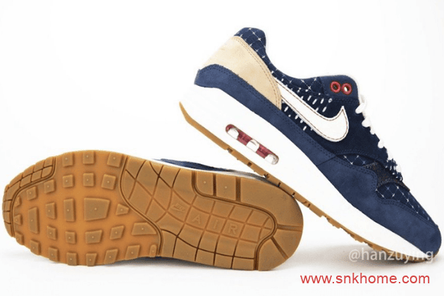 DENHAM x Nike Air Max 1 耐克经典MAX1气垫联名款发售日期 货号:CW7603-400
