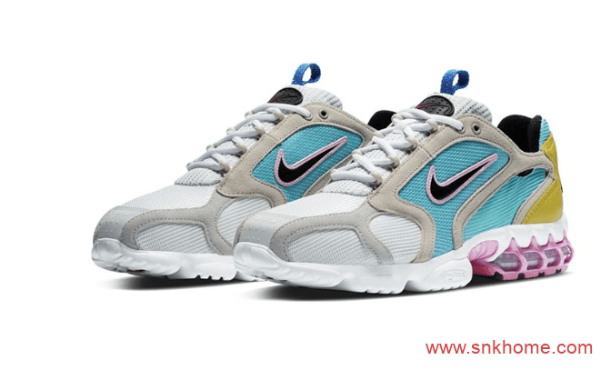Air Zoom Spiridon Cage 2 可能是耐克斯图西联名的最新配色 NIKE STUSSY灰蓝粉色复古联名款