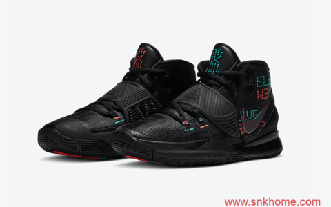 Nike Kyrie 6 “Eleven” 欧文6代黑色球鞋 欧文就是因为这个原因喜欢11这个数字 货号：BQ4630-006