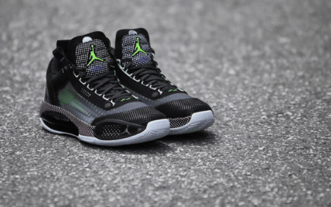 Air Jordan 34 Low 波点设计黑色网面透气球鞋 AJ34全新配色
