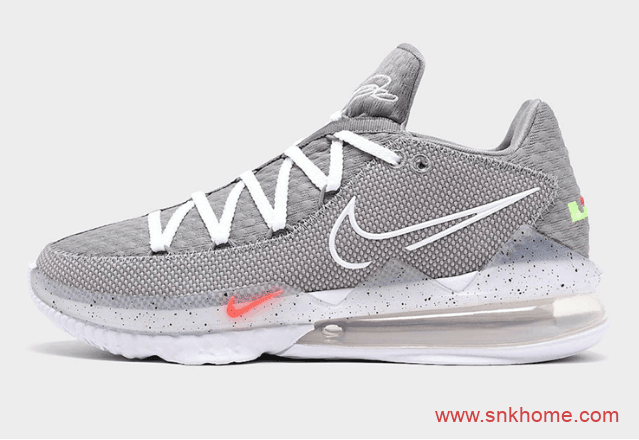 Nike LeBron 17 Low “Particle Grey” 詹姆斯17代灰色篮球鞋夏季实战詹姆斯球鞋 货号:CD5007-004