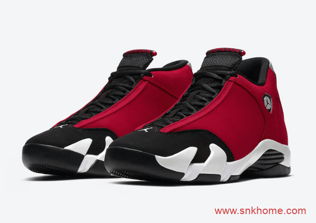 Air Jordan 14 “Gym Red” 愤怒公牛黑红配色 AJ14黑红公牛配色下周发售 货号:487471-006