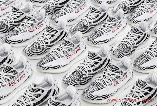 Yeezy Boost 350 V2白斑马复刻下周国内补货 货号:CP9654