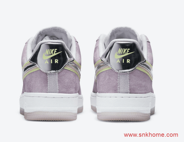 耐克P (Her) spective”系列 为小姐姐打造的两款配色 耐克空军丁香紫AJ1 中帮樱花粉真的太香了 货号:CW6008-600/CW6013-500