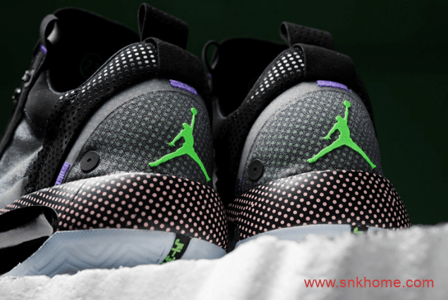 Air Jordan 34 Low 实战战靴AJ34新配色黑绿设计波点造型实物图曝光