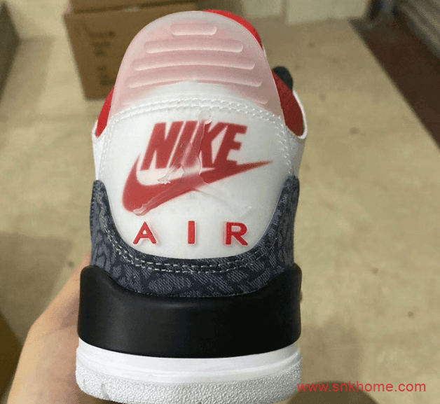 Air Jordan 3 SE “Denim” 新火焰红AJ3爆裂纹牛仔单宁面料实物图曝光 货号：CZ6431-100