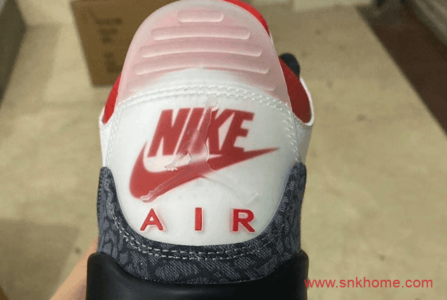 Air Jordan 3 SE “Denim” 新火焰红AJ3爆裂纹牛仔单宁面料实物图曝光 货号：CZ6431-100