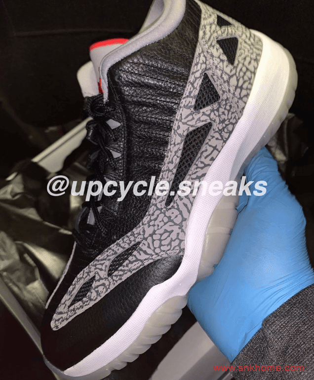 Air Jordan 11 Low IE “Black Cement” 爆裂纹AJ11黑水泥发售日期 货号:919712-006