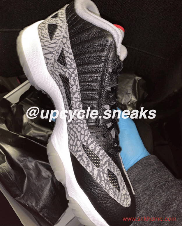 Air Jordan 11 Low IE “Black Cement” 爆裂纹AJ11黑水泥发售日期 货号:919712-006