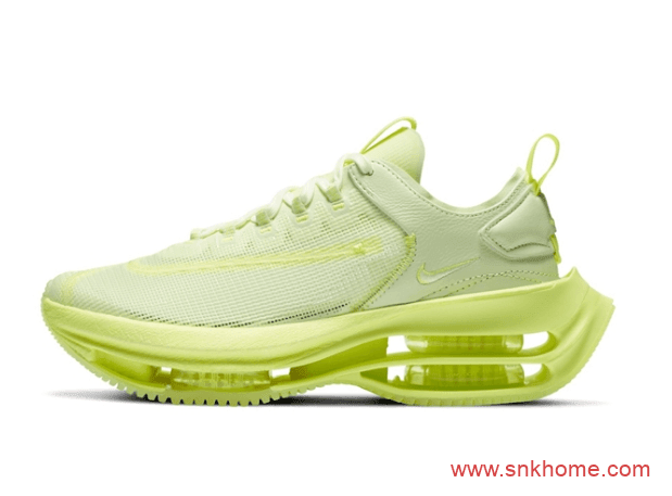 Nike Zoom Double Stacked "Barely Volt" 超级缓震跑鞋 耐克荧光黄双层气垫跑鞋发售日期 货号:CI0804-700