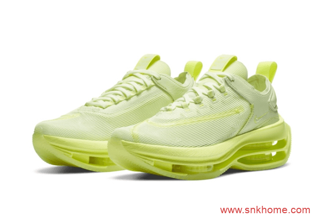 Nike Zoom Double Stacked "Barely Volt" 超级缓震跑鞋 耐克荧光黄双层气垫跑鞋发售日期 货号:CI0804-700