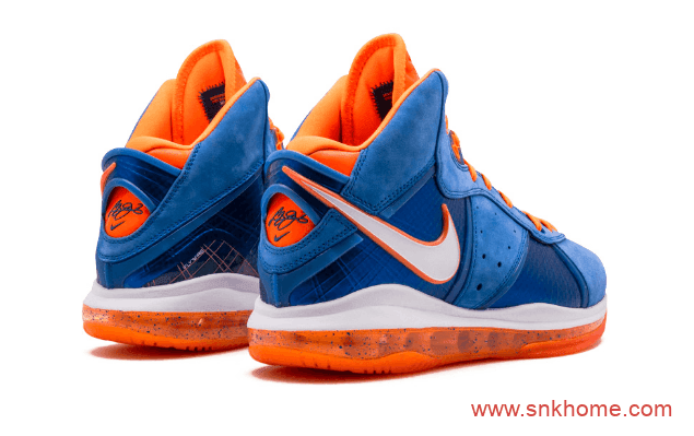 Nike LeBron 8 “Hardwood Classic” 终于来了 詹姆斯8代战靴复刻蓝橙配色 货号:CV1750-400