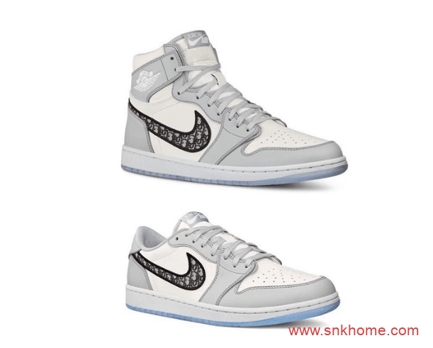 Dior x Air Jordan 1高低帮同时发售 AJ迪奥联名全国八家店铺发售 赶紧来看看吧!