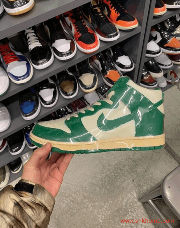 Nike Dunk High SP “Pro Green” 经典复古耐克Dunk白绿色高帮板鞋复刻 货号:CZ8149-100