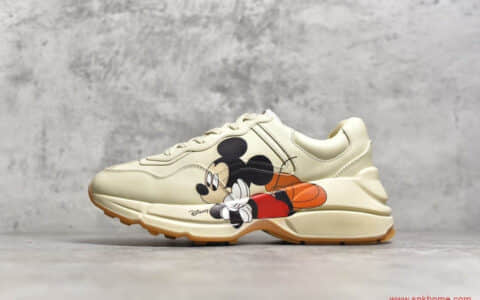 古驰复刻 高端莆田古驰 GUCCI Rhyton Vintage Trainer Sneaker 古驰老爹鞋
