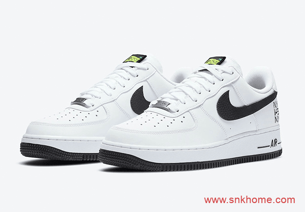 Nike Air Force 1 Low“ NY vs NY” 耐克空军白黑鞋舌魔术贴官图释出 货号:CW7297-100