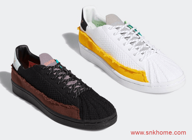阿迪达斯菲董贝壳头联名款 Pharrell Williams x adidas Superstar 贝壳头五十周年 货号:FY2294 / FY1787