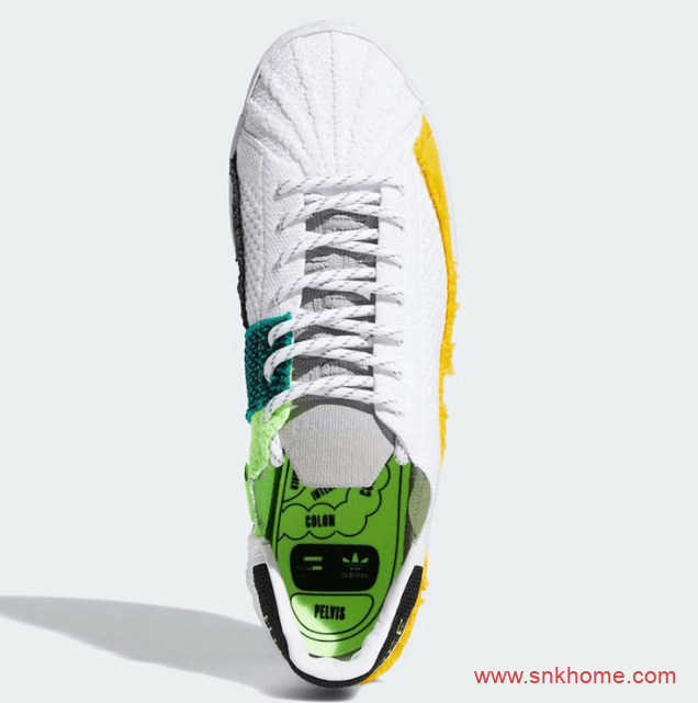 阿迪达斯菲董贝壳头联名款 Pharrell Williams x adidas Superstar 贝壳头五十周年 货号:FY2294 / FY1787