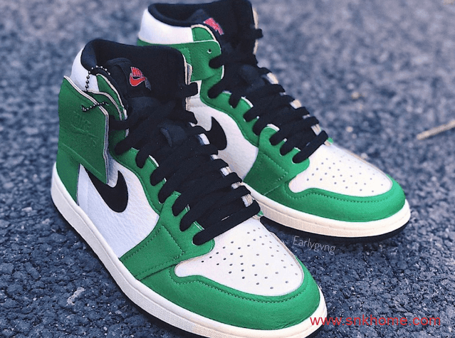 凯尔特人AJ1白绿高帮新配色发售日期 Air Jordan 1 High OG WMNS “Lucky Green” 货号:DB4612-300