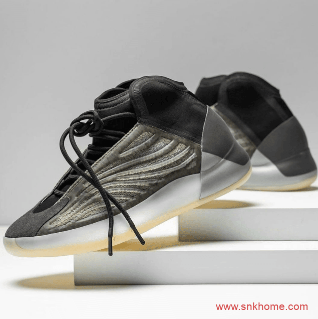 椰子灰黑篮球鞋 Yeezy QNTM “Barium” 阿迪达斯椰子球鞋抽签开奖 货号:H68771
