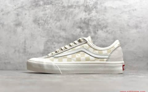万斯限定款Vans Style 36 Decon SF权志龙同款万斯棋盘格米白杀人鲸半月包头