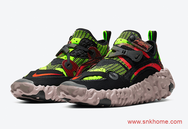 耐克ISPA系列3M反光跑鞋 Nike ISPA OverReact 耐克魔术贴跑鞋 货号:CD9664-001
