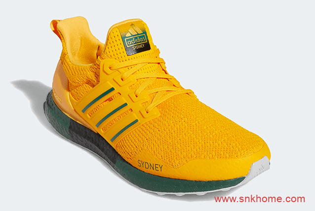 阿迪达斯UB黄绿跑鞋 adidas Ultra Boost DNA “Sydney” 阿迪达斯城市限定悉尼配色官图 货号：FY2897