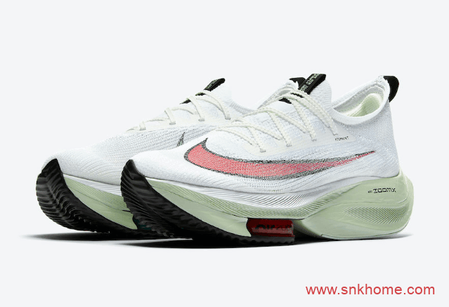 耐克最强跑鞋 耐克马拉松系列 Nike Air Zoom Alphafly Next% 耐克白浅绿色跑鞋发售日期 货号:CI9925-100