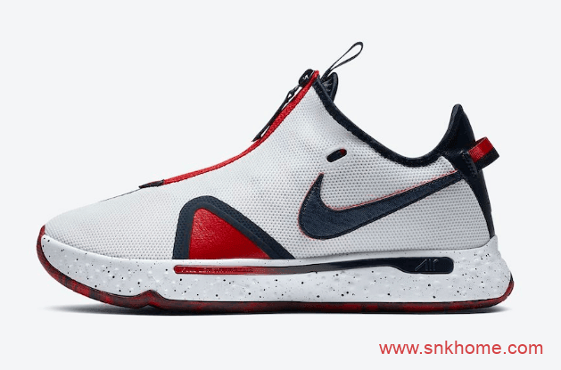 保罗乔治四代战靴美国队配色 Nike PG4 “USA” 保罗乔治阴阳实战篮球鞋 货号：D5082-101