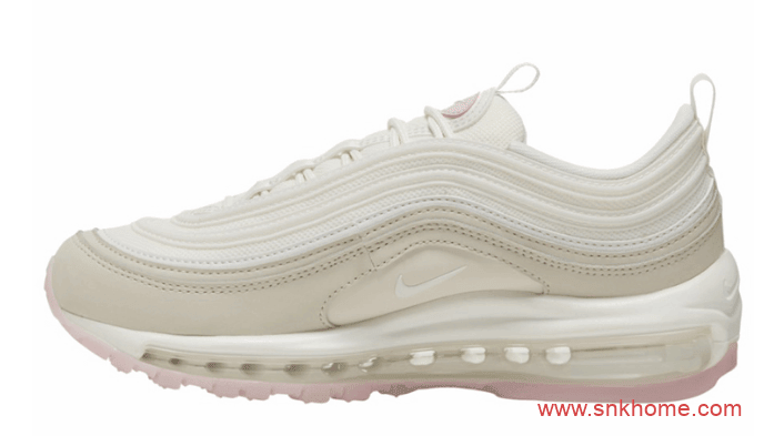 耐克子弹灰粉配色 小姐姐专属规格 Nike Air Max 97 GS 耐克子弹头淡粉色发售日期 货号：CT1904-100