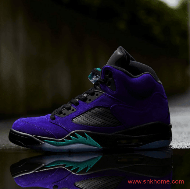 反转葡萄 Air Jordan 5 “Alternate Grape” AJ5黑紫反转葡萄发售日期 货号:136027-500