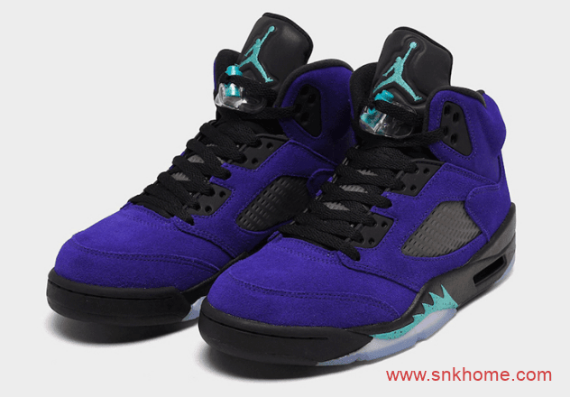 反转葡萄 Air Jordan 5 “Alternate Grape” AJ5黑紫反转葡萄发售日期 货号:136027-500