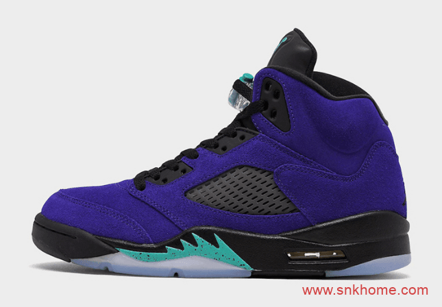 反转葡萄 Air Jordan 5 “Alternate Grape” AJ5黑紫反转葡萄发售日期 货号:136027-500