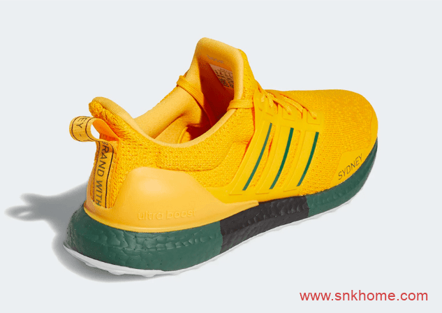 阿迪达斯澳大利亚配色 adidas Ultra Boost DNA “Sydney” 阿迪达斯城市限定黄绿配色发售日期 货号:FY2897