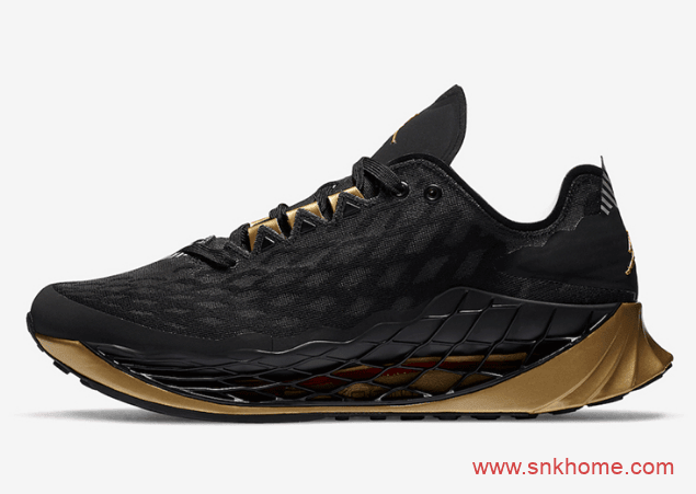 乔丹黑金跑鞋 Jordan Trunner Advance 乔丹网眼透气跑鞋全新配色 货号:CJ1495-007