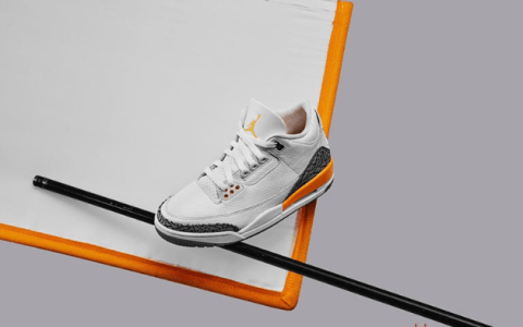 湖人队配色AJ3白黄 Air Jordan 3 WMNS “Laser Orange” AJ3白黄色球鞋发售日期 货号：CK9246-108