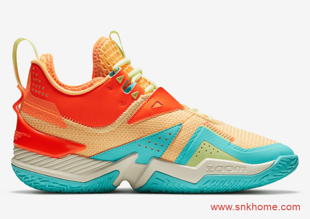 威少战靴 Jordan Westbrook One Take 乔丹夏天配色实战篮球鞋威少球鞋发售价 货号:CJ0780-800