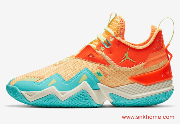 威少战靴 Jordan Westbrook One Take 乔丹夏天配色实战篮球鞋威少球鞋发售价 货号:CJ0780-800