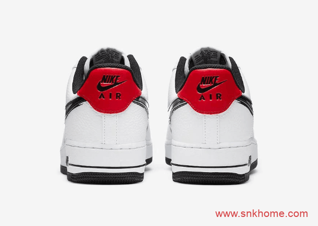 耐克空军笔刷勾 Nike Air Force 1 Low “Brushstroke Swoosh” 耐克空军一号新款 货号:DA4657-001/DA4657-100