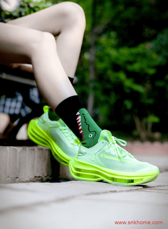 耐克八块气垫 耐克双层气垫 Nike Zoom Double Stacked 耐克顶级神鞋荧光绿跑鞋发售日期 货号:CI0804-700 / CI0804-001